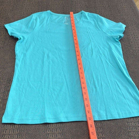 St. John’s Bay XL T-Shirt Bundle Pink & Blue Cotton Short Sleeve - Picture 3 of 4